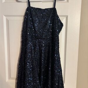 Black Sequin Dress